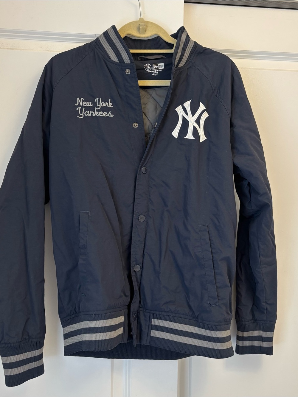 New Era Navy Blue New York Yankees Bomber Jacket